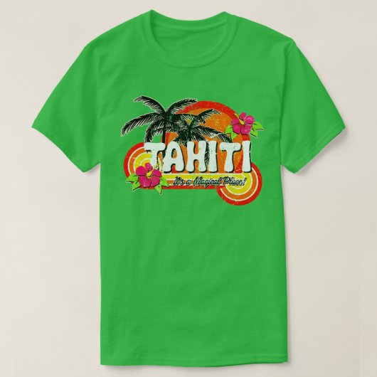 Tahiti Een magische plek T-shirt (Design voorkant)