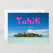 Tahiti-eiland briefkaart (Voorkant / Achterkant)