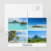 Tahiti en Frans Polynesië briefkaart landschappen (Voorkant / Achterkant)