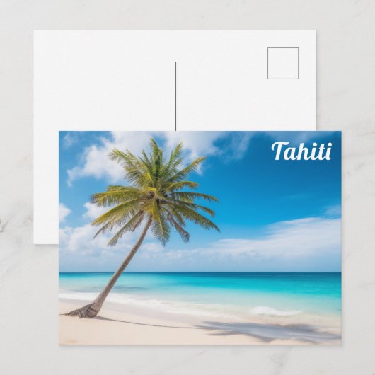Tahiti Frans Polynesië Bora Bora Reizen Briefkaart (Voorkant / Achterkant)