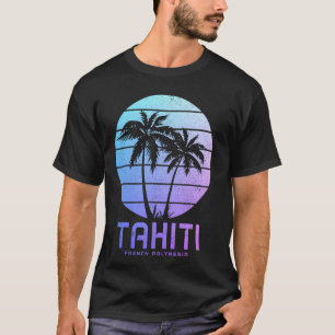 Tahiti Frans Polynesië Vakantie Palmbomen Souven T-shirt