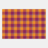 Tahiti Gold and Rose Bud Cherry Plaid Inpakpapier Vel (Voorkant)