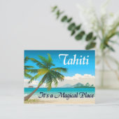 Tahiti is een Magisch briefkaart (Staand voorkant)