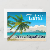 Tahiti is een Magisch briefkaart (Voorkant / Achterkant)