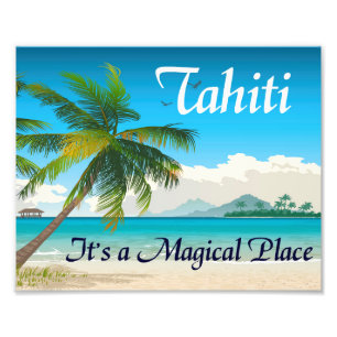 Tahiti is een Magische 8 x 10 afdrukken Foto Afdruk