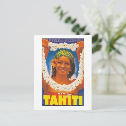Tahiti ~ La Perle du Pacifique Briefkaart (Staand voorkant)
