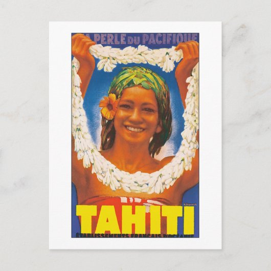 Tahiti ~ La Perle du Pacifique Briefkaart (Voorkant)