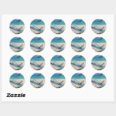 Tahiti Outrigger Ronde Sticker (Vel)