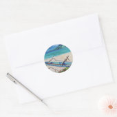 Tahiti Outrigger Ronde Sticker (Envelop)