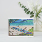 Tahiti Outriggger Briefkaart (Staand voorkant)