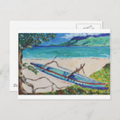 Tahiti Outriggger Briefkaart (Voorkant / Achterkant)