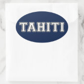 Tahiti Ovale Sticker (Tas)