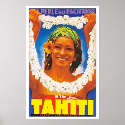 Tahiti ~ Perle du Pacifique Poster (Voorkant)