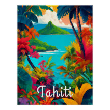 Tahiti Reisposter