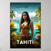 Tahiti reisposter poster (Voorkant)
