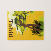 Tahiti Retro-reisposter Legpuzzel (Horizontaal)