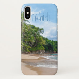 Tahiti Sand Beach Blue Sky Palm Trees Case-Mate iPhone Case