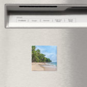 Tahiti Sand Beach Blue Sky Palm Trees Magneet (Insitu (Vaatwasser))