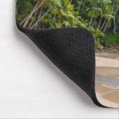 Tahiti Sand Beach Blue Sky Palm Trees Muismat (Hoek)