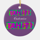 Tahiti Sign Thunder_Cove Keramisch Ornament (Voorkant)