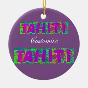 Tahiti Sign Thunder_Cove Keramisch Ornament
