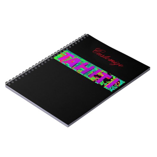 Tahiti Sign Thunder_Cove Notitieboek (Linkerzijde)