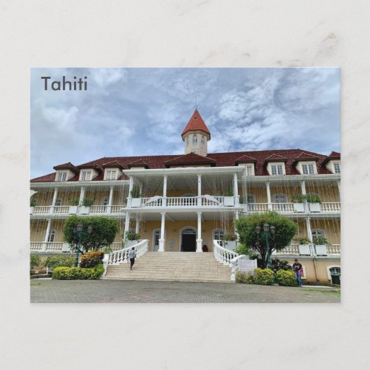 Tahiti, stadhuis, Papeete, Frans-Polynesië Briefkaart (Voorkant)