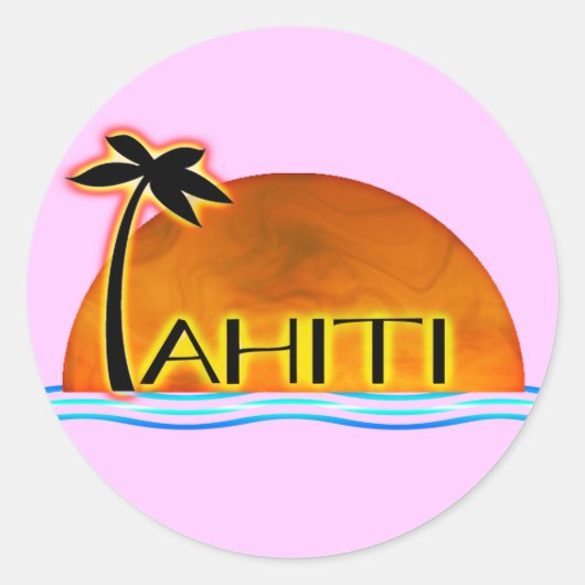 Tahiti Sticker (Voorkant)