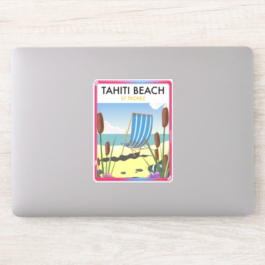 Tahiti strand st tropez sticker (Computer)