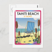 Tahiti strand te tropez briefkaart (Voorkant / Achterkant)