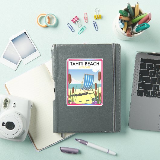 Tahiti strand te tropez sticker (iPad Cover)