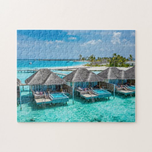 Tahiti Strandhutten Puzzel (Horizontaal)