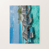 Tahiti Strandhutten Puzzel (Verticaal)