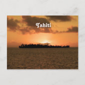 Tahiti Sunset Briefkaart (Voorkant)