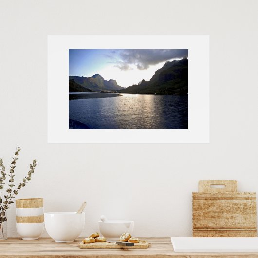 Tahiti Sunset Poster (Keuken)