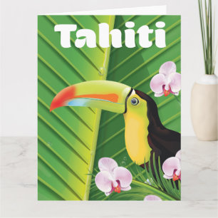 Tahiti Toekan reisprint Kaart
