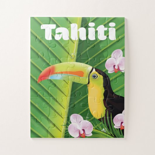 Tahiti Toekan reisprint Legpuzzel (Verticaal)