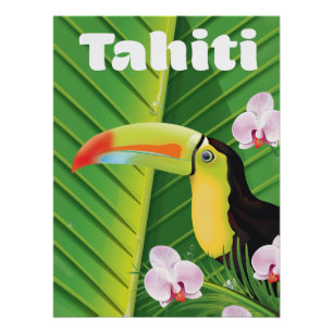 Tahiti Toekan reisprint Perfect Poster