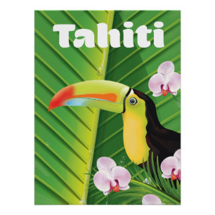 Tahiti Toekan reisprint Perfect Poster