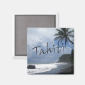 Tahiti Travel Souvenir Foto Koelkast Magneten (Voorkant / Achterkant)