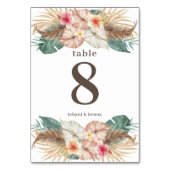 Tahiti | Tropisch eiland Hibiscus Palm Floral Kaart (Achterkant)