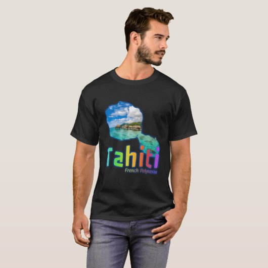 Tahiti Tropisch product Tahiti Frans Polynesië T-shirt (Voorkant volledig)