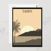  Tahiti Tropisch Zeevervoer Briefkaart (Voorkant / Achterkant)