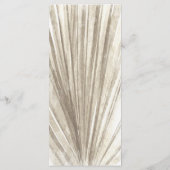 Tahiti | Tropische Floral Weddenschap Menu (Achterkant)