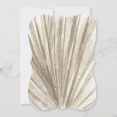 Tahiti | Tropische Waterverf palmbladeren en -bloe Save The Date (Achterkant)