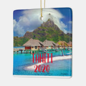 Tahiti Vacation Christmas Ornament (Links)