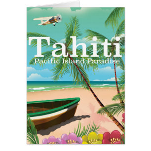 Tahiti vintage-poster