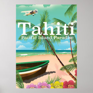 Tahiti vintage-poster poster