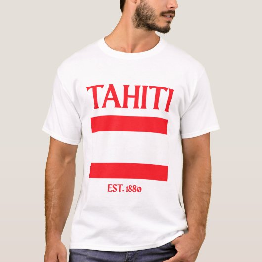 Tahiti vlag t-shirt (Voorkant)
