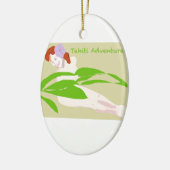 Tahiti Woman Keramisch Ornament (Links)